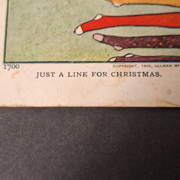 Vintage Post Card Christmas 1906 Santa Claus Stockings With Toys - Picture 5 of 9